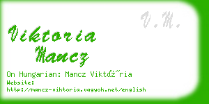 viktoria mancz business card